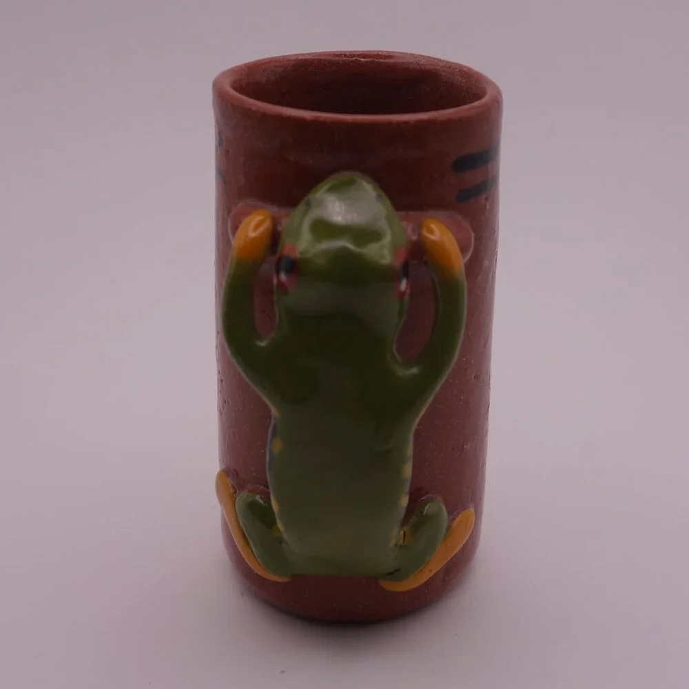 Lizard Handle Costa Rica Ceramic Shot Glass - Picture 6 of 10